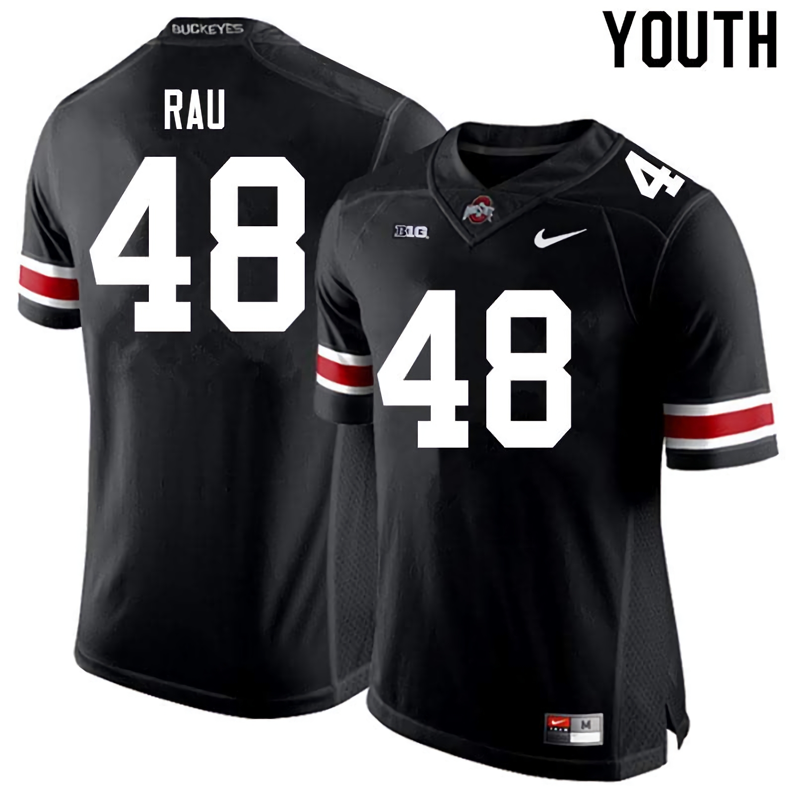 Corey Rau Ohio State Buckeyes Youth NCAA #48 Nike Black College Stitched Football Jersey TMK1856WP